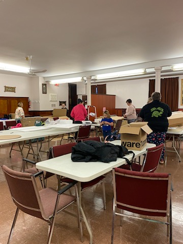 Santa Claus Parade Float building