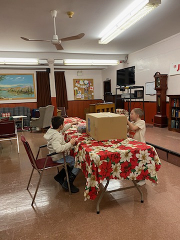 Santa Claus Parade Float building